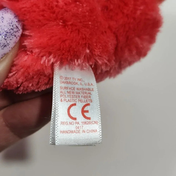 Ty Beanie Boos Gilda Flamingo Bird Plush Pink Stuffed Animal Toy 2017 FLAW - Picture 5 of 8